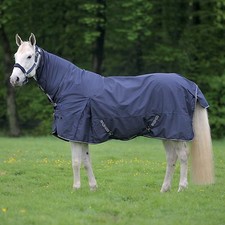 Regendecke mit Halsteil Pferdedecke Outdoordecke 125, 135, 145, 155, 165 cm