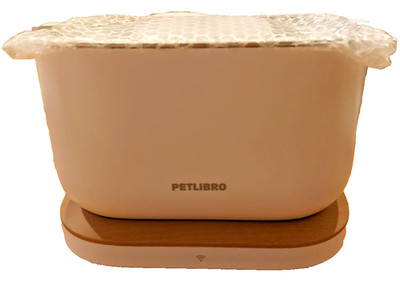 Trinkbrunnen Petlibro PLWF105  2,5 L weiß /holz  Katzenbrunnen