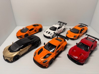 Assorted 1:36 Kinsmart, RMZ, MSZ Diecast Model Cars Lot of 6 - NEW