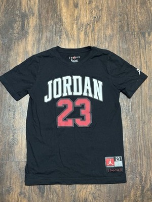 Air Jordan T-Shirt for Kids Size L Boys Black Red Short Sleeve Jumpman Logo Tee