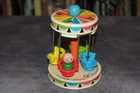 Fisher Price Little People Amusement Park Chair Ride with Boy 1960s Vintage