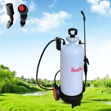 FIVO 3.2 Gallon Battery Powered Sprayer Hand Cart on Wheels for Lawn & Garden