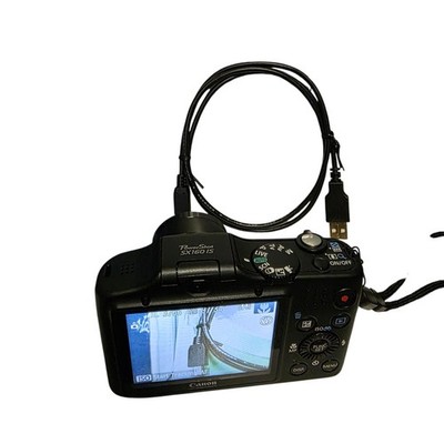 Canon PowerShot SX160 IS 16MP Digital Camera Black 16GB SD Card