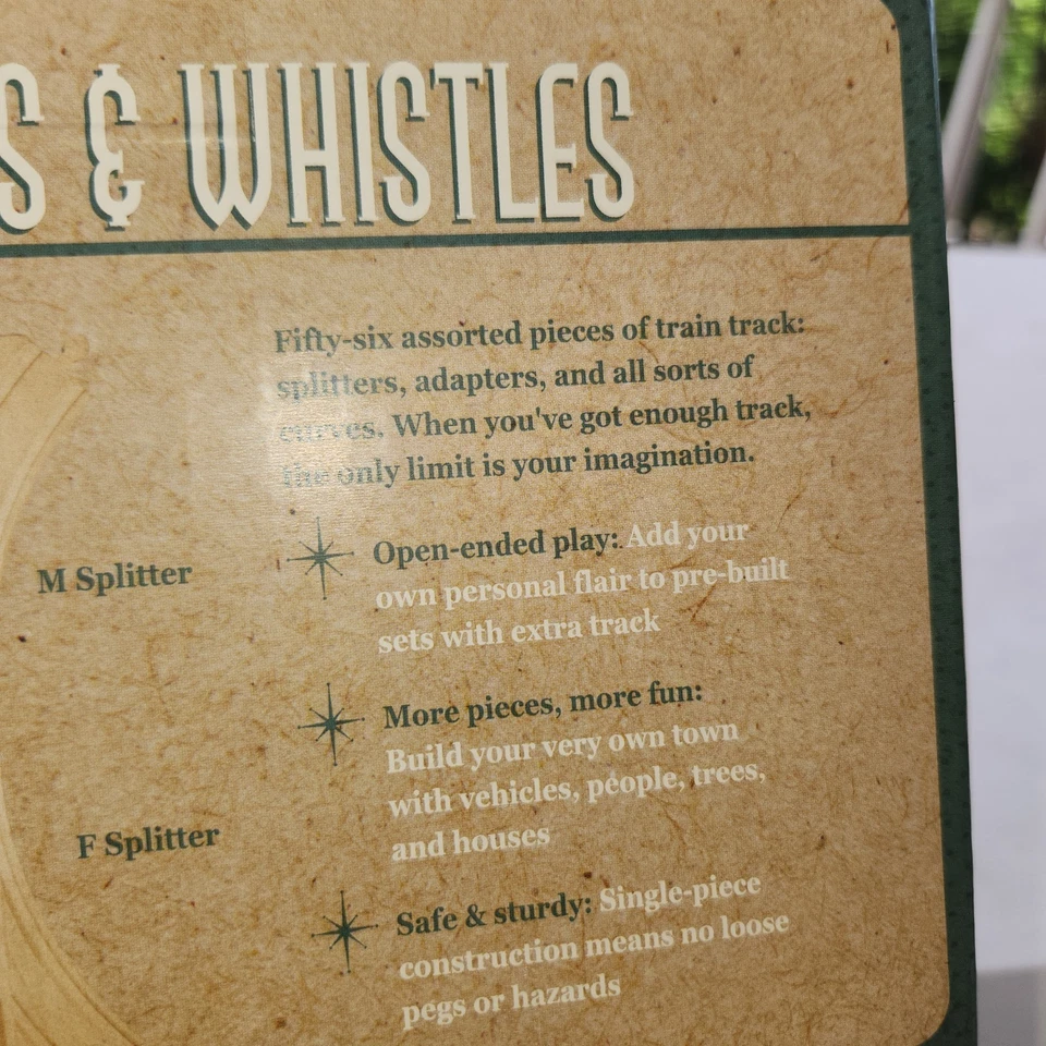 NEW Conductor Carl Wood Train Tracks Expansion Pack, 56 pieces All Wood Tracks - Image 4 of 4