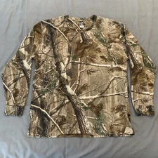 Code V Shirt Mens Large Camouflage Camo Long Sleeve Realtree Outdoors Hunting