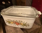Vintage CorningWare Spice of Life 2.5 Qt Casserole Dish w/ Glass Lid