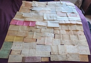 1800s Onwards Huge Job Lot of 77 Railway Documents Ephemera Labels etc. LOOK