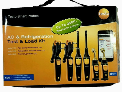 Testo 0563 0009 AC REFRIG TEST LOAD SET - AC and Refrigeration Test and Load Kit