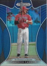 2019 Panini Prizm Draft Picks Prizms Blue #78 Cameron Cannon - BB