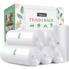 6 Gallon 220 Counts Strong Trash Bags Garbage Bags by , Bin Liners, for home ...