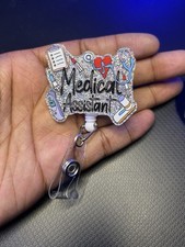 Medical Assistant,MA, Reel ID Badge Holder,cute Badge Reel,tech, CMA
