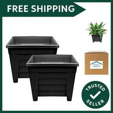 Long Trough/Oval/Square Plant Pot Plastic Planter Indoor Home Outdoor Garden ...