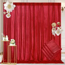 Sequin Photography Backdrop Curtain 4.8FT x 10FT Shimmer Panel 4PCS