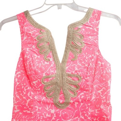 Lilly Pulitzer Shift Dress Sz 4 Hot Pink White Gold Summer Tropical Resortwear | eBay Lilly Pulitzer Shift Dress Sz 4 Hot Pink White Gold Summer Tropical Resortwear | eBay