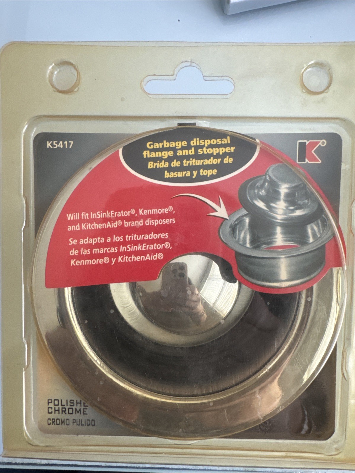 Keeney Garbage Disposal Kit,Polished Chrome Finish Includes Flange Stopper K5417