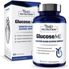 1MD Nutrition GlucoseMD - Blood Sugar Support Supplement 60 Capsules