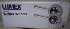 Pair of Lumex 5  Fixed Walker Wheels New 