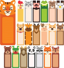 100 Pack Bookmarks for Kids, Cute Animal Bulk Bookmarks, Back to School Gifts fo
