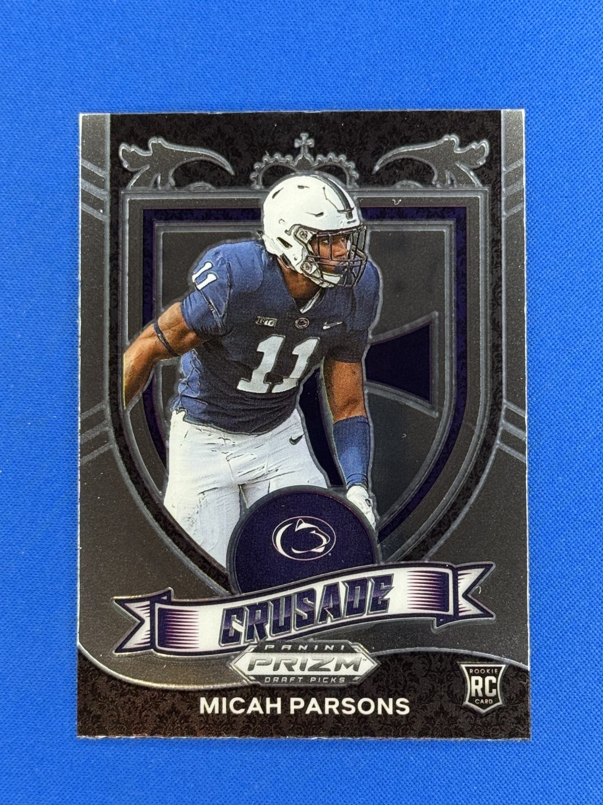 2021 Prizm Draft Picks #175 Micah Parsons Rookie Crusade RC Packers