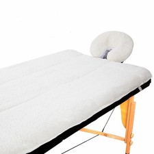Oudain Fleece Massage Table Pad Set, 76 x 34 Inch Soft and Comfortable Massag...