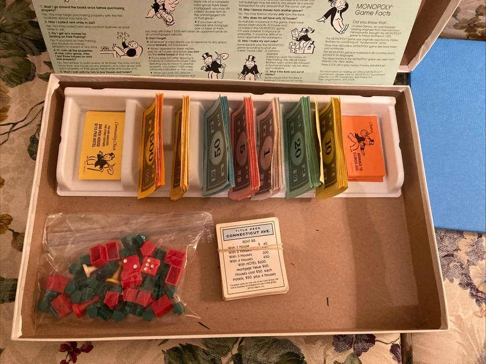 Monopoly Game by Parker Brothers Complete in Good Condition - Image 2 of 4