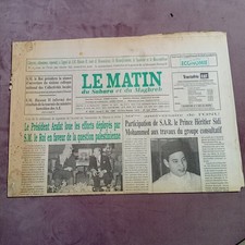 Moroccan French Newspaper Le Matin Du Sahara Maghreb Yasser Arafat and Hassan 2