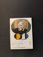 2021-22 UD THE CUP  JEREMY SWAYMAN NHL COLLECTION ROOKIE PATCH AUTO RC /35