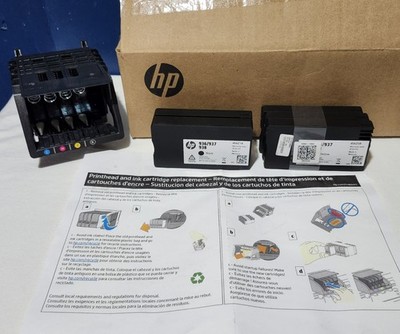 NE3 ~ HP 4S6Z2A/4S6Z3A J3M72-60008 Printhead w/936/937 938 CMYK Ink Cartridges 