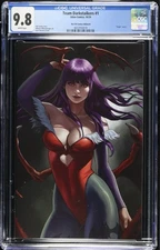 Team Darkstalkers #1 Ivan Talavera Morrigan Orange B Variant CGC 9.8