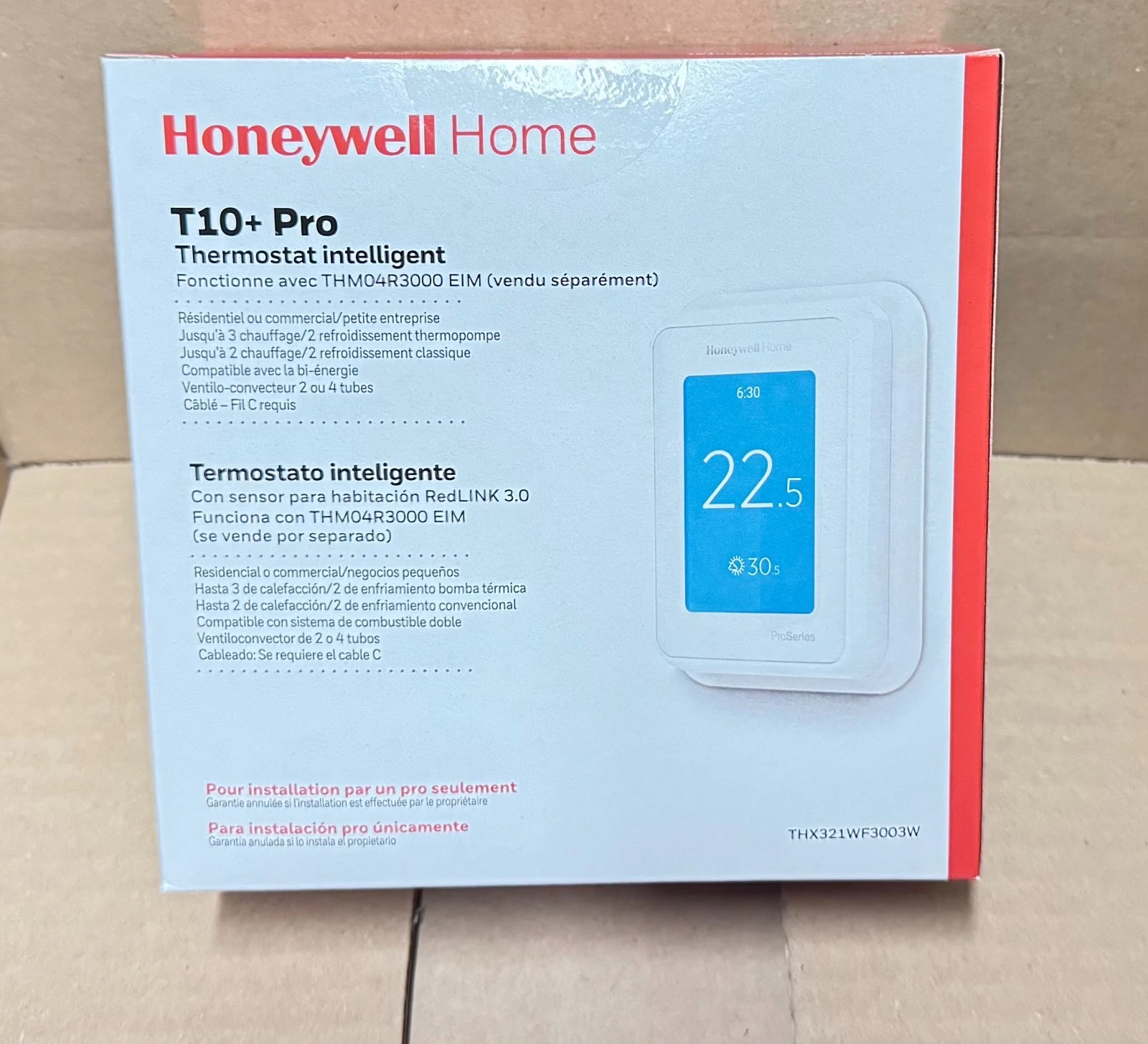 Honeywell Home T10+ pro Smart Thermostat THX321WF3003W RedLINK WiFi Not Sensor
Opens in a new window