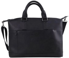 Laptop Bag Vegan Leather Messenger Shoulder Bag - 15.6" Laptop Briefcase with...