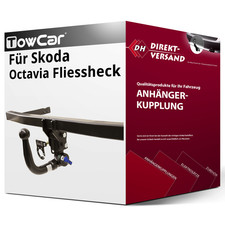 Für Skoda Octavia Fliessheck II 1Z3 (TowCar) Anhängerkupplung vertikal abnehmbar
