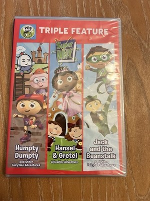 PBS Kids Super Why! Triple Feature DVD Humpty Dumpty Hansel Gretel Widescreen