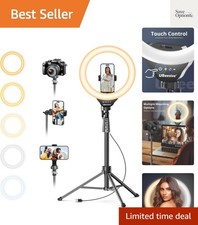 12'' Selfie Ring Light with 62    Tripod Stand for Video Recording, Live Strea...