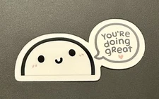 NEW The Coffee Monsterz Co. “You’re Doing Great” Emoti Vinyl Sticker TCMC