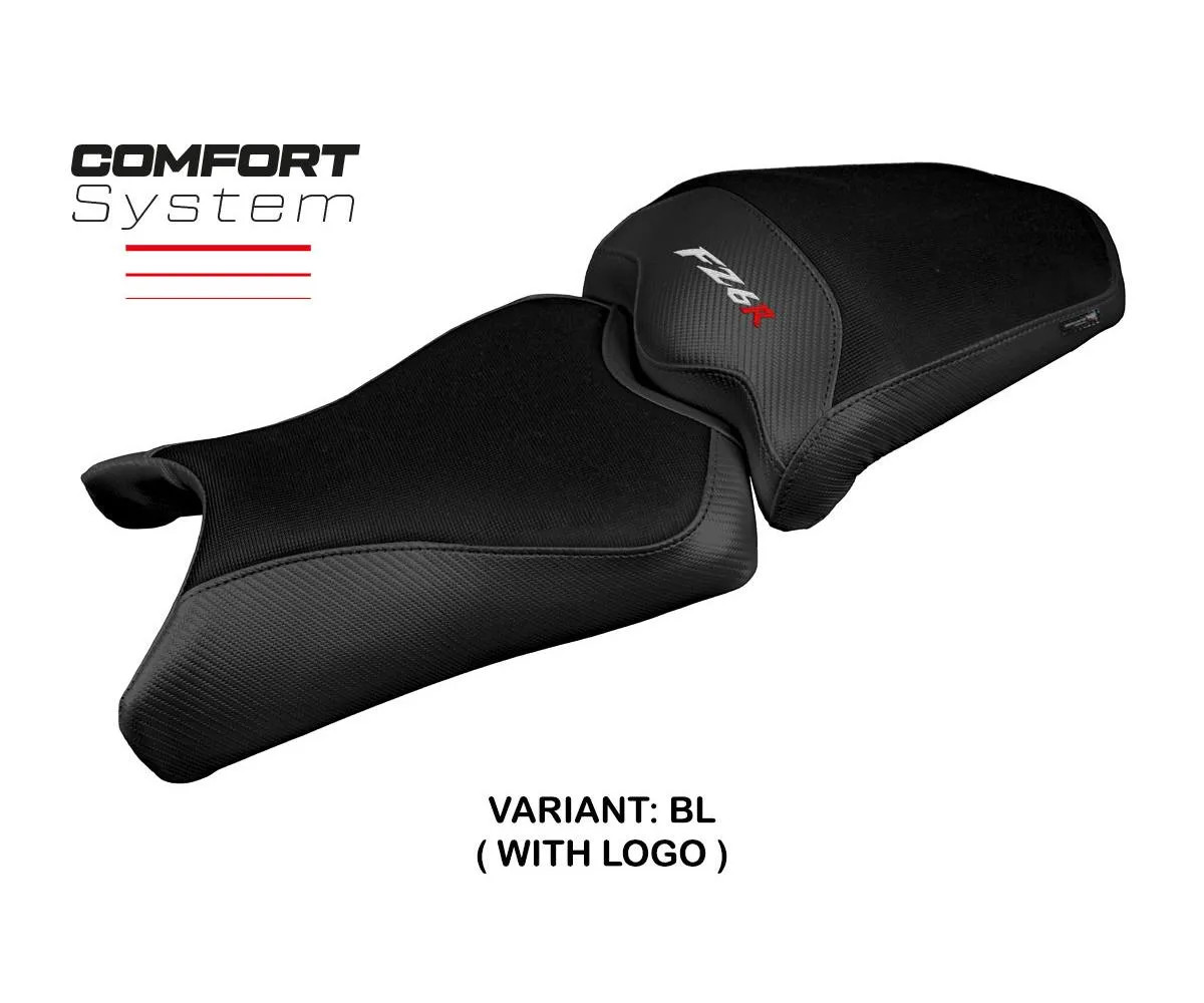 Seat cover Dalia Comfort S Black BL + logo Tpz compatible YAMAHA FZ6R 2009 2017