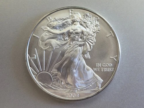 Photo of a 2008 American Silver Eagle from an eBay listing that sold on Jul 19, 2026