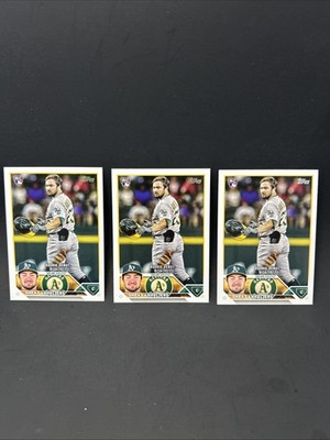 Lot of (3) 2023 Topps Rookie Debut Shea Langeliers RC Oakland Athletics