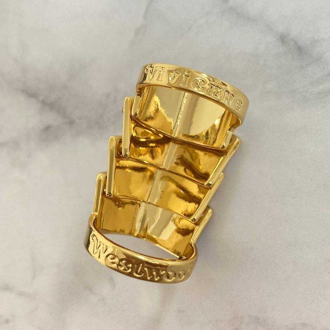 Rare Vivienne Westwood ARTEMIS Armor Ring White Gold Brand new | eBay