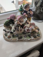Seltenes Crown Derby schlafendes Blumenmädch...