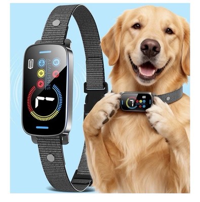 Dog Bark Collar Ultrasonic Beep Vibration Anti Bark 7 Sensitivity