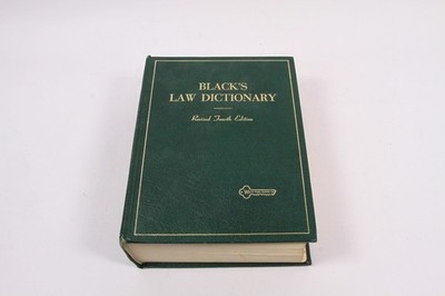 1968 BLACKS LAW DICTIONARY, Revised 4th Edition, West Publishing Good Condition