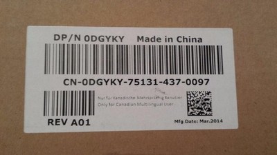 NEW DELL KEYBOARD DGYKY CANADIAN MULTILINGUAL CLAVIER FRANCAIS ENGLISH