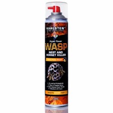 Karlsten Hyper Power Wasp Nest & Hornet Killer Spray 5-Metre Power Nozzle 600ml
