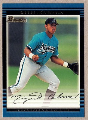 2002  Bowman Miguel Cabrera #245  2nd Year Card / Hall Of Fame