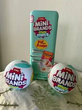 Mini Brands Fill the Fridge Playset Assorted Plus 2 S1 Mini Minis Balls.