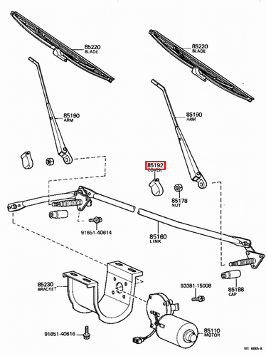 Genuine LandCruiser 45 40 Series FJ BJ Windscreen Wiper Dust End Cover Set of 2 - Picture 8 of 18