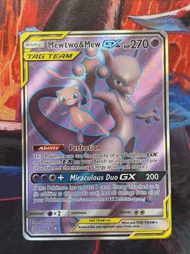 Mewtwo & Mew GX (Full Art) 222/236 Sm-Unified Minds Holo