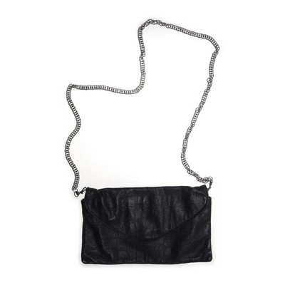 Topshop, Clutch, Damen, Leder/Polyester, Schwarz, 28, 1, 15 cm #dLY