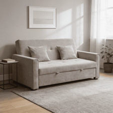 Sofa Bed Double 2 Seater 153cm Folding Sleeper Couch Click Clack Pull Out Bed